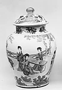 Jar with Cover (one of a pair) by Unknown Artist
