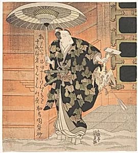 Ichikawa Danjūrō VII (1791–1859) in the Role of Konoshita Tokichi from the Scene "Mountain Gate" in the Play Yakko Yakko Edo Hanayari by Utagawa Kunisada