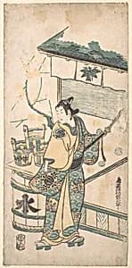 The Actor Oneo Kikugoro in the Role of Soga no Goro by Torii Kiyomasu I