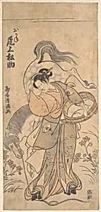 The Actor Onoe Matsusuke in the Role of the Famous Strong Woman Okane by Torii Kiyomitsu