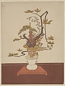Ike Bana (Flower Arrangement) in the Ike-no-bo Style by Suzuki Harunobu