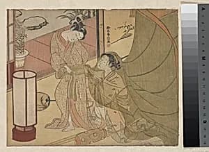 Reluctant Leave-taking by Suzuki Harunobu