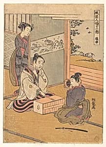 Monkey Dance by Isoda Koryūsai