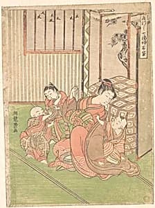 Disguised or Transformed Hotei by Isoda Koryūsai
