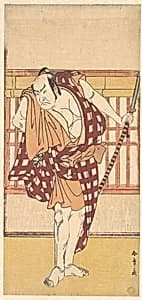 The Actor Nakamura Nakazo as a Kyokaku by Katsukawa Shunshō　勝川春章