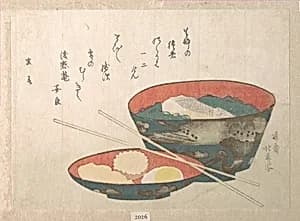 Bowl of New Year Food by Teisai Hokuba