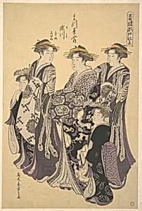 The Oiran Segawa of Matsubaya (the House of Pine) by Chōbunsai Eishi