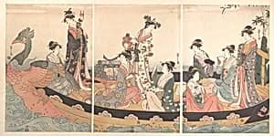 The Treasure Boat by Chōbunsai Eishi