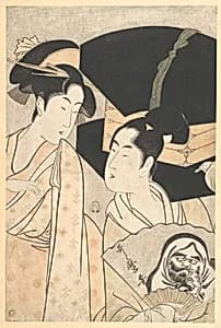 Fan Vendor by Kitagawa Utamaro