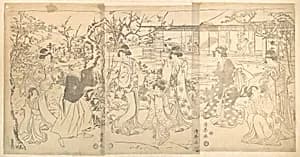 Scene from the Chushihgura (Vendetta of the 47 Loyal Retailers) by Torii Kiyomine
