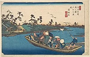 Warabi no Eki, Todogawa Watashi by Keisai Eisen