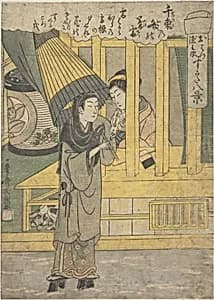 The Lovers O-Hatsu and Tokubei by Ippitsusai Bunchō