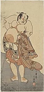 Actor Sakata Hongoro II as a Wrestler in a Play by Ippitsusai Bunchō