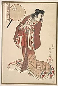 Hinazuru of Naka Ogi-ya as an Onna Jittoku by Yanagawa Shigenobu