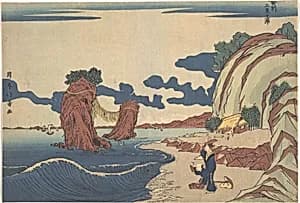View of Futami Beach at Ise by Shōtei Hokuju 昇亭北寿