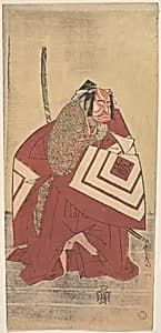 The Actor Ichikawa Danzō III as a Court Noble by Katsukawa Shunshō　勝川春章
