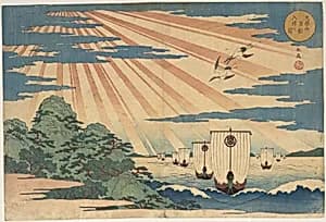 Tempozan Man-sen Nu-shin no Zu by Yashima Gakutei