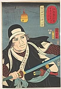 Portrait of Tominomori Sukeyemon Masakata by Yokogawa Horitake|Utagawa Kuniyoshi