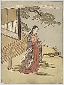 Lady Komachi by Suzuki Harunobu