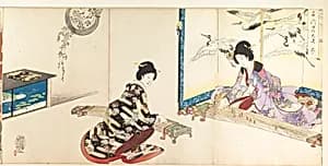 Chiyoda Castle (Album of Women) by Yōshū (Hashimoto) Chikanobu
