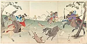 Chiyoda Castle (Album of Men) by Yōshū (Hashimoto) Chikanobu