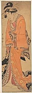 Geisha, probably a Singing Girl by Kitagawa Utamaro