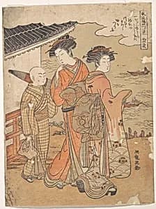 Returning Boats at Komagata by Isoda Koryūsai