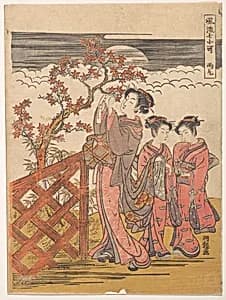 One of the Seven Komachi: Amagoi (Praying for Rain) by Isoda Koryūsai