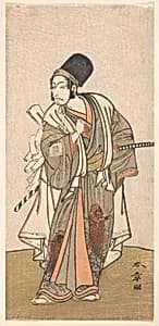 Standing figure of an actor of the Ichikawa family, probably Danjuro IV by Katsukawa Shunshō　勝川春章