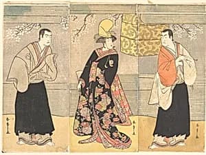 Drama of Hikeyahike Kanhiki Dojoji by Katsukawa Shunshō　勝川春章