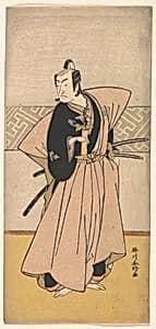 The Actor Ichikawa Omezo as a Samurai with Two Swords by Katsukawa Shunkō