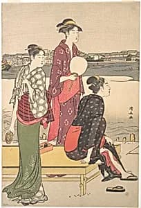 Evening on the Banks of the Sumida River by Torii Kiyonaga