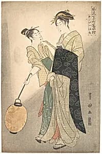 Kayoi Komachi, from the series "Seven Episodes of the Poet Komachi" by Utagawa Toyokuni I