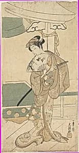 The Actor Ichikawa Uzayemon IX 1724–1785 in a Female Role by Ippitsusai Bunchō