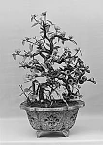 Pot with Flowering Plant by Unknown Artist