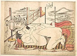 Bedroom Scene by Okumura Masanobu