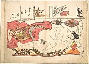 Bedroom Scene by Okumura Masanobu