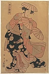 The Dancing Girl by Katsukawa Shun'ei 勝川春英