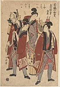 End of the Year by Eishōsai Chōki