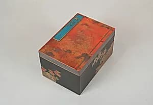 Incense Box with Design of Camellia, Autumn Grasses, and Tree by Unknown Artist