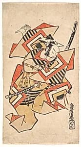 Ichikawa Danjūrō II in the Scene "Wait a Moment" (Shibaraku) by Torii Kiyotada