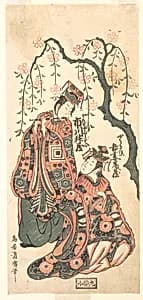 Scene from the Play "Keisei Kaneni Sakura" by Torii Kiyohiro