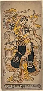 Scene from the Drama "Sazareishi Suehiro Genji" by Torii Kiyomasu I