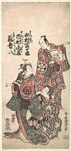 Scene from the Drama "Matsu wa tai fusuma no wakesato" by Torii Kiyomitsu
