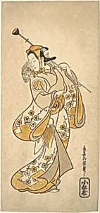 Ichikawa Monnosuke as a Sarumawashi or Monkey Showman by Torii Kiyonobu I