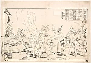 Two Brothers Zhang Xiao and Zhang Li by Utagawa Kuniyoshi