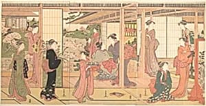 Mansion Opening onto a Garden by Katsukawa Shunchō