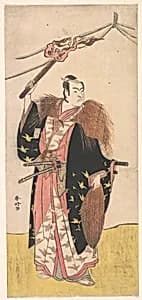 Ichikawa Monosuke II as Soga no Juro Sukenari (?) by Katsukawa Shunkō