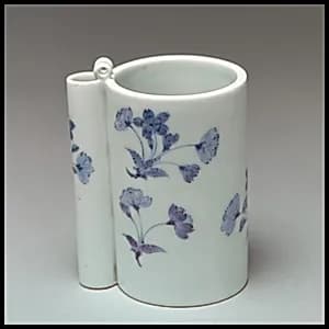 Brush Holder in form of a bird-feeding vessel by Unknown Artist