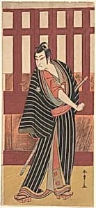 The Second Ishikawa Monosuke in the Role of Karigane Bunshichi by Katsukawa Shunshō　勝川春章